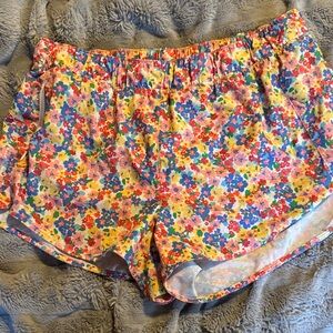 Old Navy Multicolor Floral Athletic Shorts